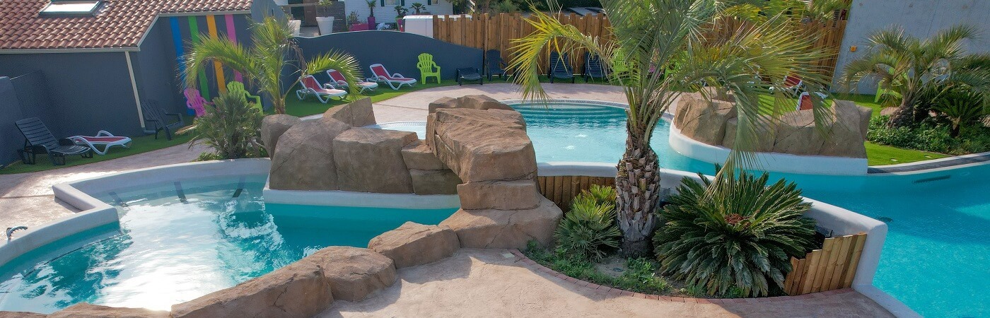 Espace aquatique extérieur Camping Bel Air 2023