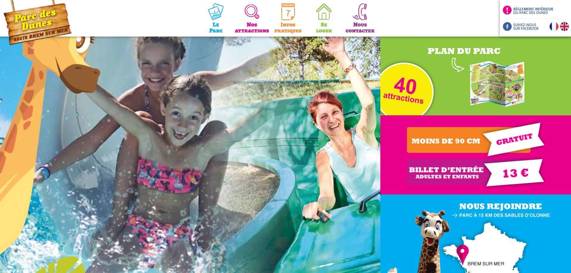 Parc de Dunes en Famille avec le Camping Le Bel Air situé en Vendée