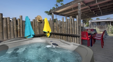 Mobil home jacuzzi privatif vendée